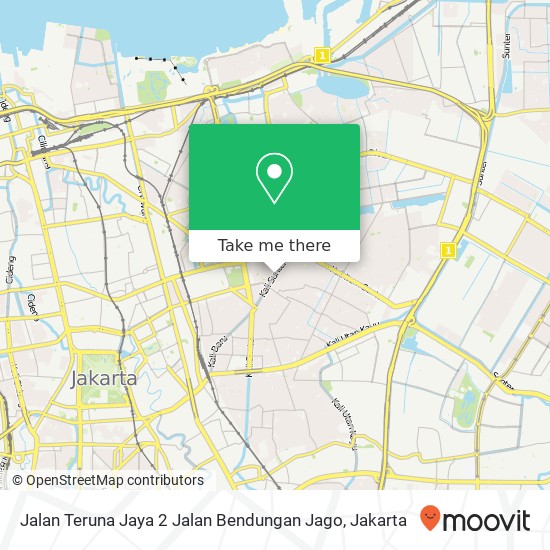 Jalan Teruna Jaya 2 Jalan Bendungan Jago map