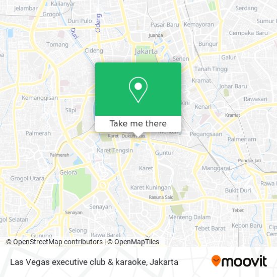 Las Vegas executive club & karaoke map