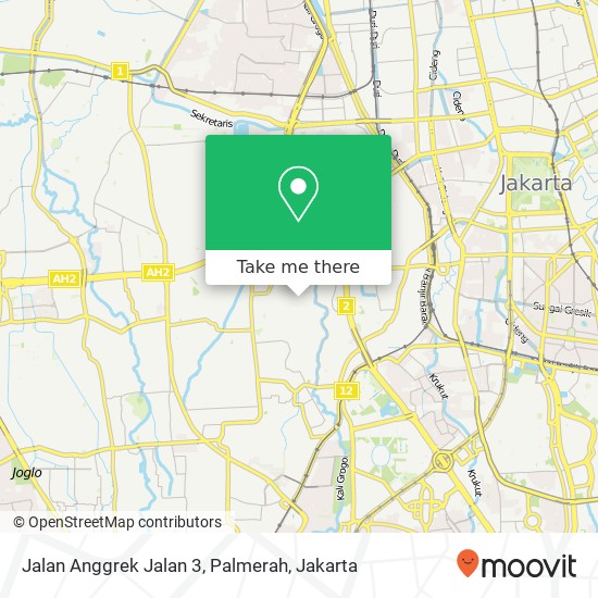 Jalan Anggrek Jalan 3, Palmerah map