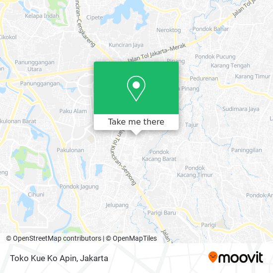 Toko Kue Ko Apin map