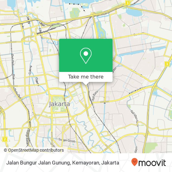 Jalan Bungur Jalan Gunung, Kemayoran map