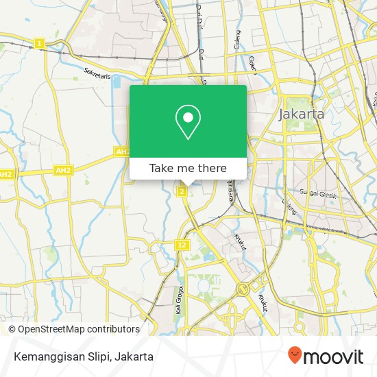 Kemanggisan Slipi map