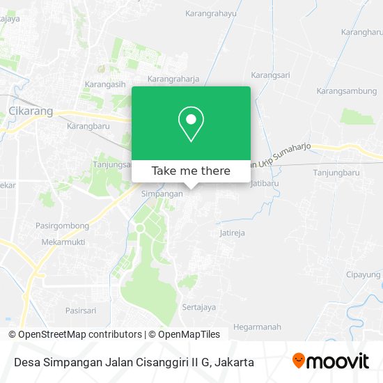 Desa Simpangan Jalan Cisanggiri II G map