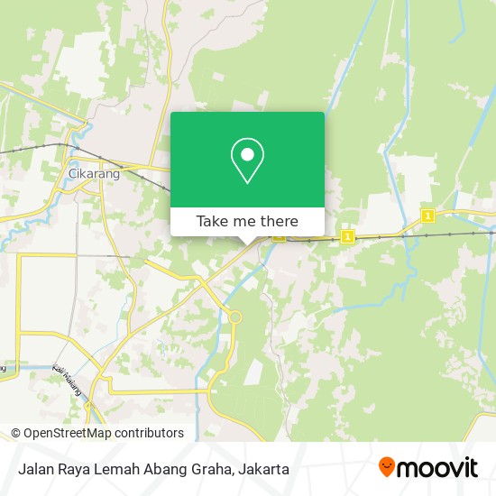 Jalan Raya Lemah Abang Graha map