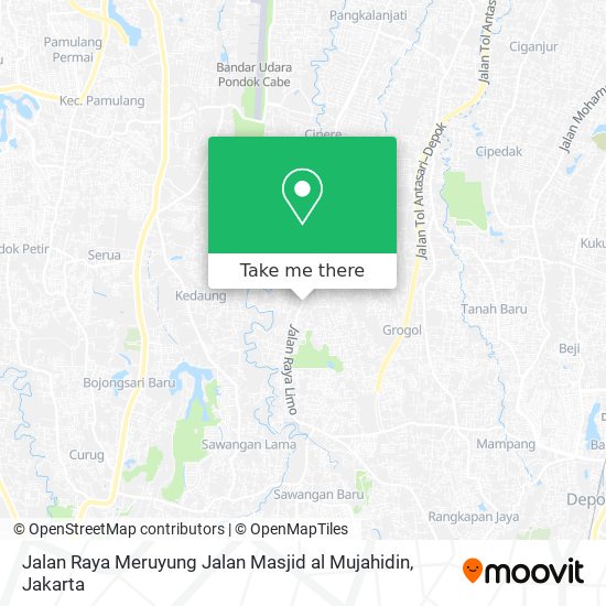 Jalan Raya Meruyung Jalan Masjid al Mujahidin map