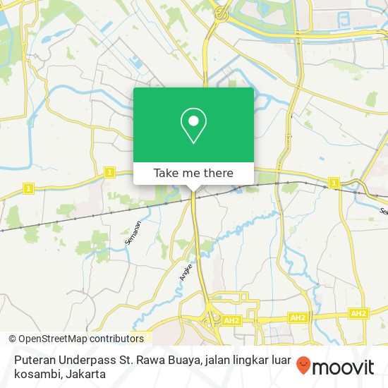 Puteran Underpass St. Rawa Buaya, jalan lingkar luar kosambi map