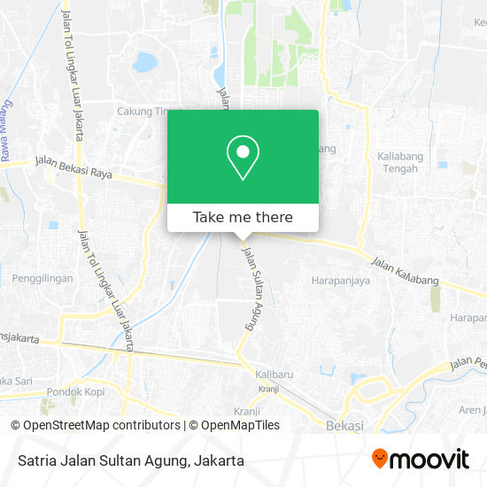 Satria Jalan Sultan Agung map