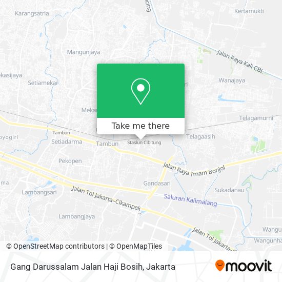 Gang Darussalam Jalan Haji Bosih map