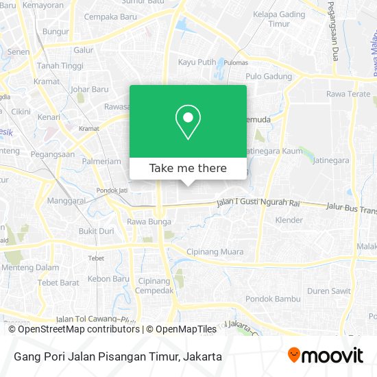 Gang Pori Jalan Pisangan Timur map