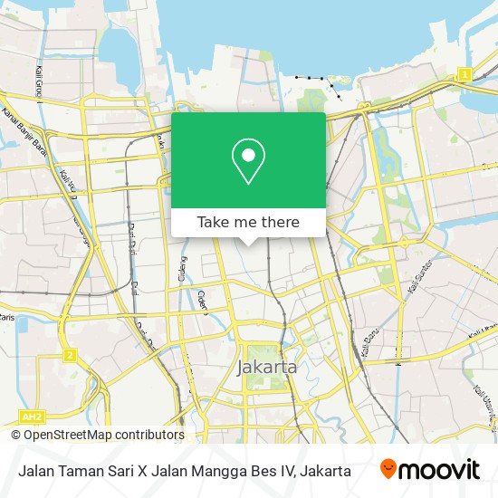 Jalan Taman Sari X Jalan Mangga Bes IV map