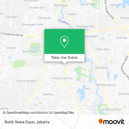 Butik Sewa Gaun map