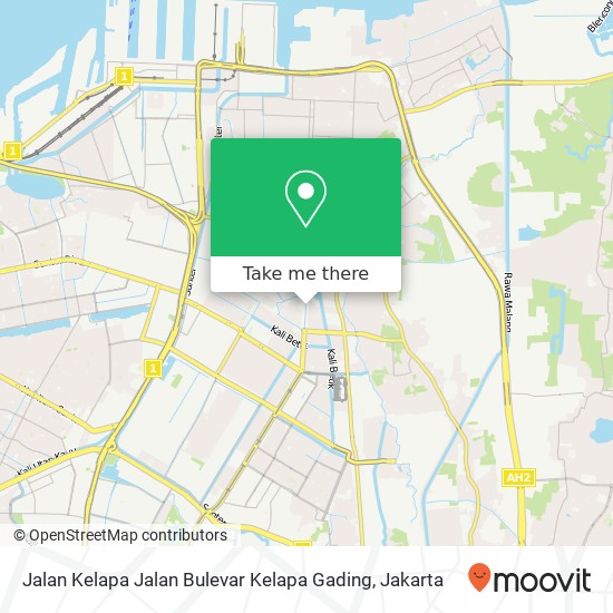 Jalan Kelapa Jalan Bulevar Kelapa Gading map