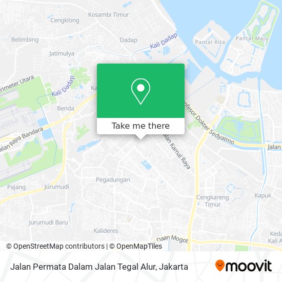 Jalan Permata Dalam Jalan Tegal Alur map