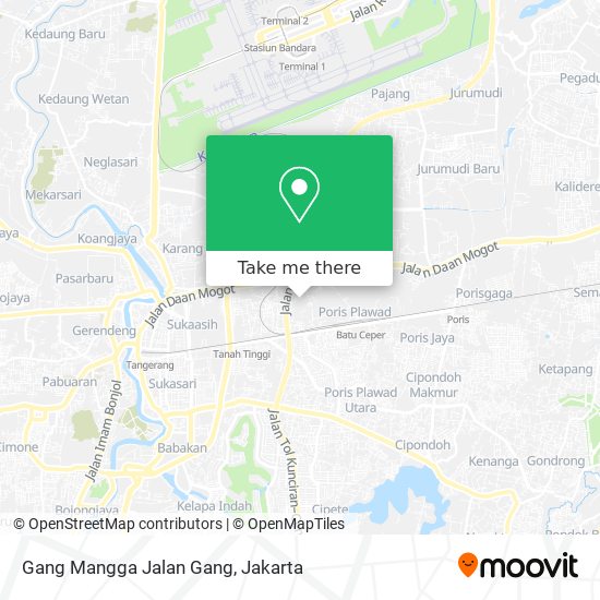 Gang Mangga Jalan Gang map