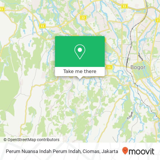 Perum Nuansa Indah Perum Indah, Ciomas map