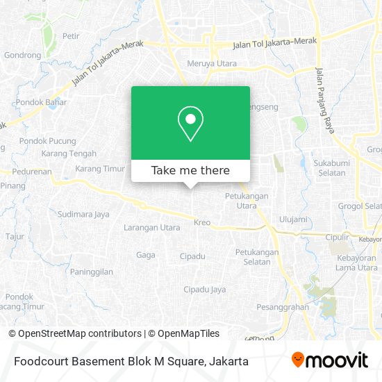 Foodcourt Basement Blok M Square map