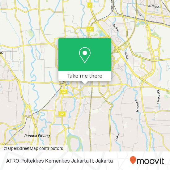 ATRO Poltekkes Kemenkes Jakarta II map