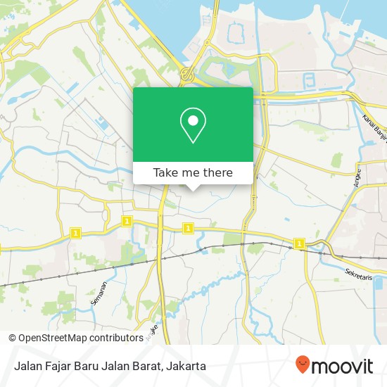 Jalan Fajar Baru Jalan Barat map