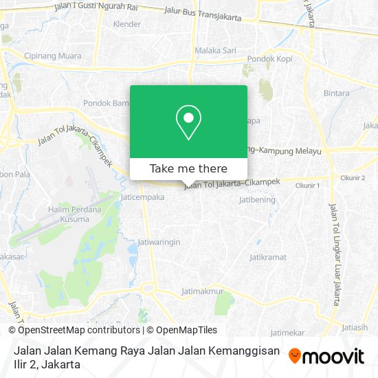 Jalan Jalan Kemang Raya Jalan Jalan Kemanggisan Ilir 2 map