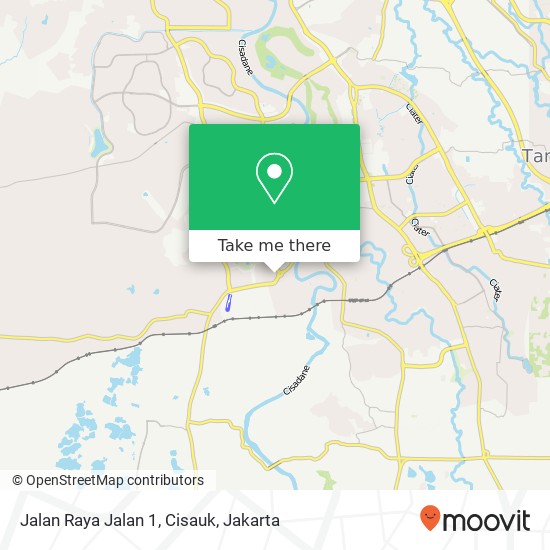 Jalan Raya Jalan 1, Cisauk map