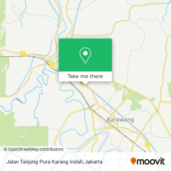 Jalan Tanjung Pura Karang Indah map
