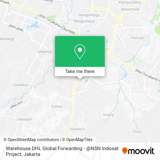 Warehouse DHL Global Forwarding - @NSN Indosat Project map