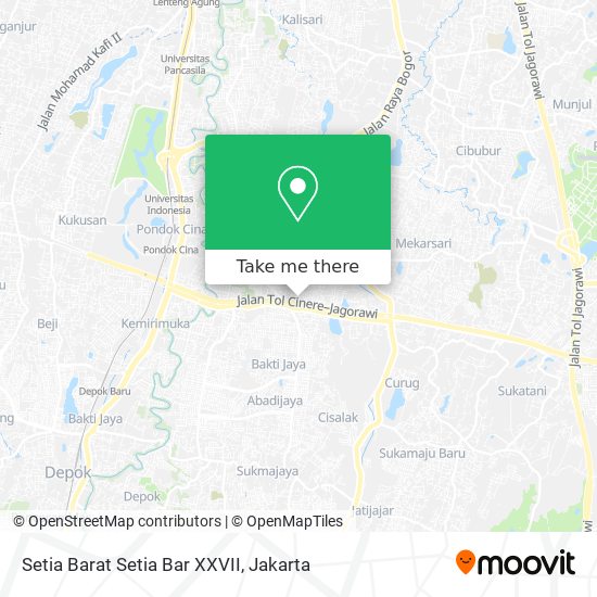 Setia Barat Setia Bar XXVII map