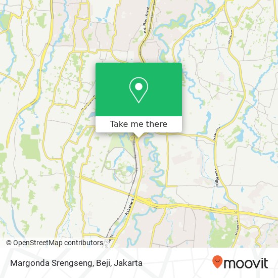 Margonda Srengseng, Beji map