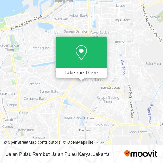 Jalan Pulau Rambut Jalan Pulau Karya map