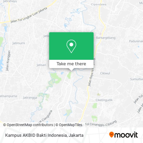 Kampus AKBID Bakti Indonesia map