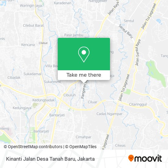Kinanti Jalan Desa Tanah Baru map