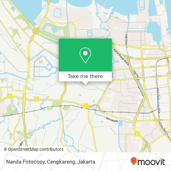 Nanda Fotocopy, Cengkareng map