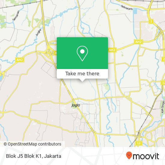 Blok J5 Blok K1 map