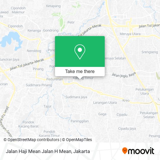Jalan Haji Mean Jalan H Mean map