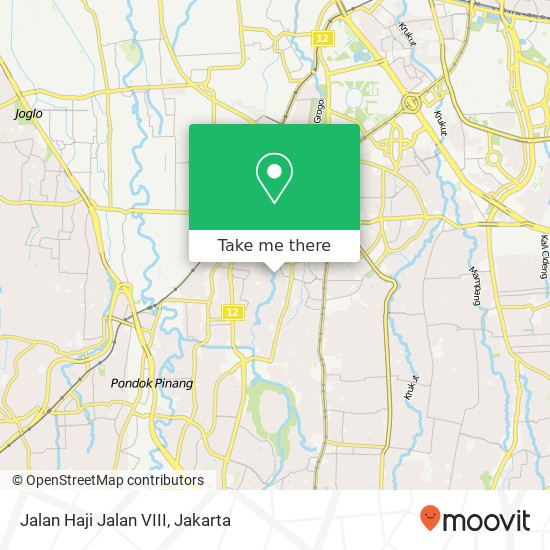 Jalan Haji Jalan VIII map