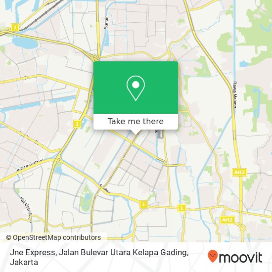 Jne Express, Jalan Bulevar Utara Kelapa Gading map