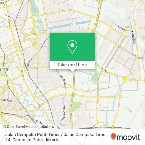 Jalan Cempaka Putih Timur / Jalan Cempaka Timur 24, Cempaka Putih map