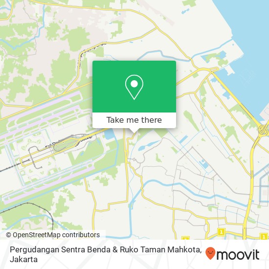 Pergudangan Sentra Benda & Ruko Taman Mahkota map