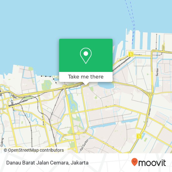 Danau Barat Jalan Cemara map