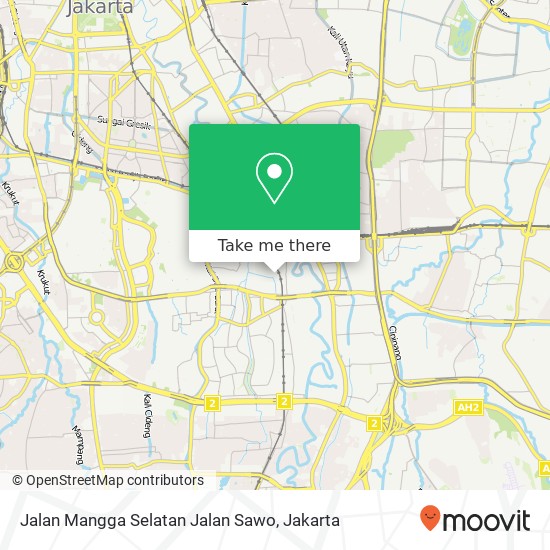 Jalan Mangga Selatan Jalan Sawo map