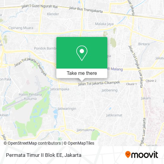 Permata Timur II Blok EE map