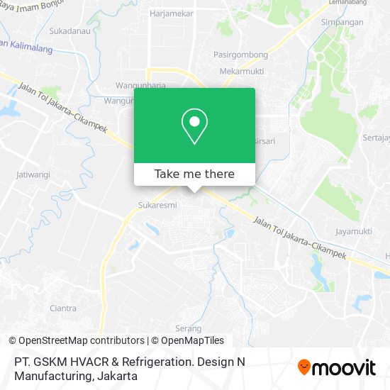 PT. GSKM HVACR & Refrigeration. Design N Manufacturing map