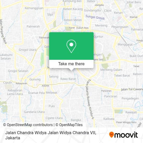 Jalan Chandra Widya Jalan Widya Chandra VII map