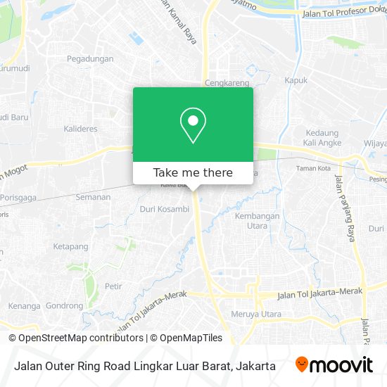 Jalan Outer Ring Road Lingkar Luar Barat map