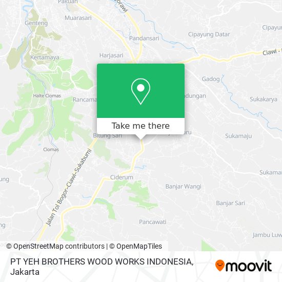 PT YEH BROTHERS WOOD WORKS INDONESIA map