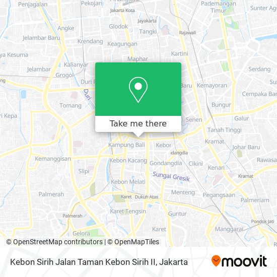 Kebon Sirih Jalan Taman Kebon Sirih II map