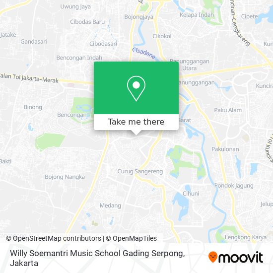 Willy Soemantri Music School Gading Serpong map