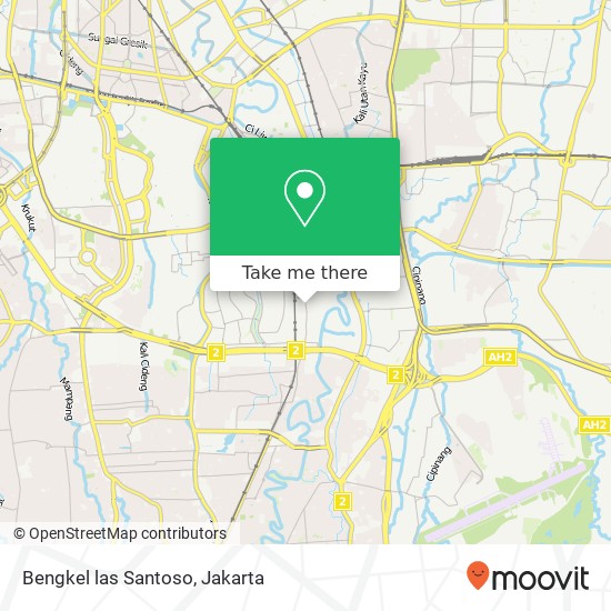 Bengkel las Santoso map