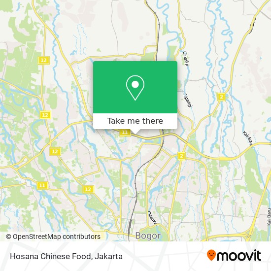 Hosana Chinese Food map