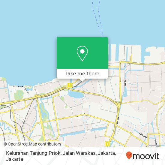 Kelurahan Tanjung Priok, Jalan Warakas, Jakarta map